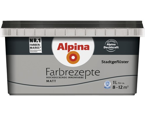 Alpina Farbenrezept Stadtgeflüster hochdeckende Innenfarbe, matt, im Farbeimer