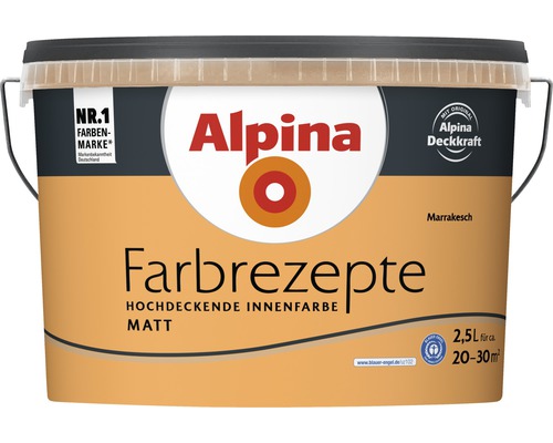 Alpina Farbrezepte Marrakesch Innenfarbe, 2,5 Liter Eimer