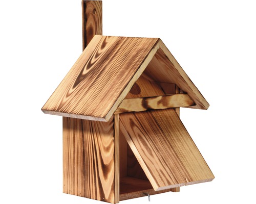 Vogelhaus aus Holz mit Dach