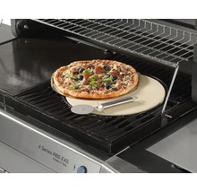 Campingaz Pizzastein Grillstein Ø 29 cm für alle Gasgrills der Linie 3 und 4 Series inkl. Schneidrad und Edelstahltablett