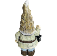 Gartenfigur Dekofigur Lafiora Gnom mit Laterne 29 x 22,5 x 55 cm grün