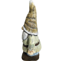 Gartenfigur Dekofigur Lafiora Gnom mit Laterne 29 x 22,5 x 55 cm grün