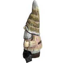 Gartenfigur Dekofigur Lafiora Gnom mit Lantern 31,5 x 23 x 56,5 cm rosa
