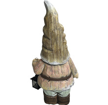 Gartenfigur Dekofigur Lafiora Gnom mit Lantern 31,5 x 23 x 56,5 cm rosa