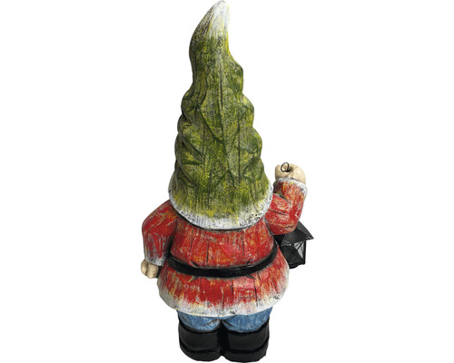 Gartenzwerg mit Laterne, Rückansicht
