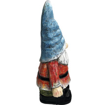 Gartenfigur Dekofigur Lafiora Gnom mit Laterne 31,5 x 23 x 56,5 cm rot