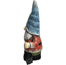 Gartenfigur Dekofigur Lafiora Gnom mit Laterne 31,5 x 23 x 56,5 cm rot
