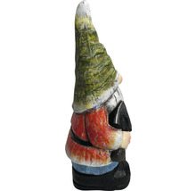 Gartenfigur Dekofigur Lafiora Gnom mit Schaufel 21,5 x 17,7 x 43,5 cm rot