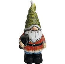 Gartenfigur Dekofigur Lafiora Gnom mit Schaufel 21,5 x 17,7 x 43,5 cm rot