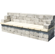 Gartenbank Flairstone 2-Sitzer Beton 60x78x162 cm grau-thumb-0