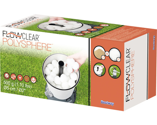Bestway Flowclear™ Filterbälle Polysphere™ 500 g Bestway Flowclear™ Filterbälle Polysphere™ 500 g