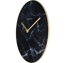 Wanduhr Marble schwarz/gold Ø 40 cm