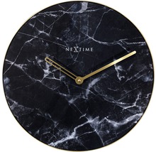 Wanduhr Marble schwarz/gold Ø 40 cm