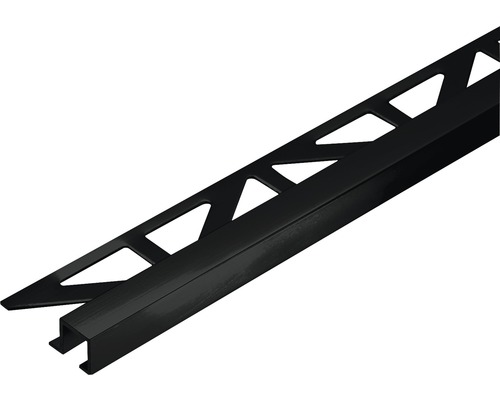 Quadrat-Abschlussprofil Dural Squareline DPSAE 110-SW aluminium schwarz eloxiert matt 250 cm