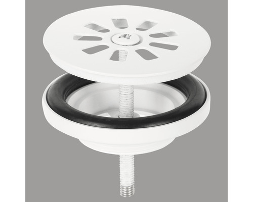 Ablaufgarnitur für Waschbecken mit Schraube