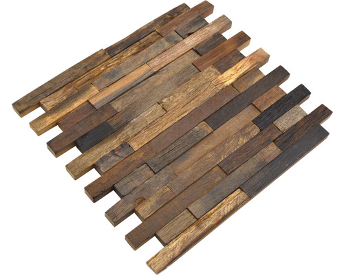 Holz Mosaikfliese mit Holzstücken