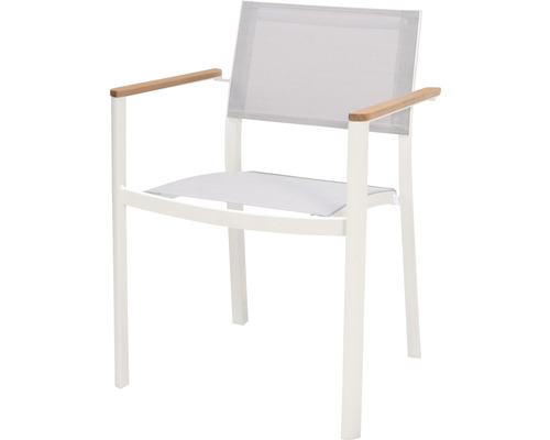 Gartenstuhl mit Armlehnen aus Holz