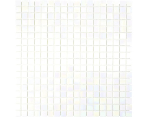Glasmosaik GM MRY 100 29,5x29,5 cm weiß
