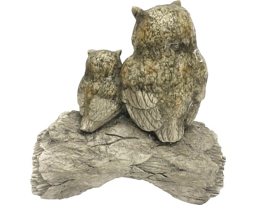 Dekofigur Eulenpaar auf Ast