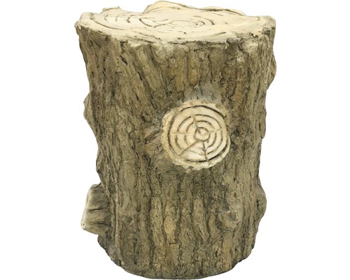 Dekorativer Gartenhocker in Baumstumpfoptik