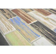 Mosaikfliese in Holzoptik