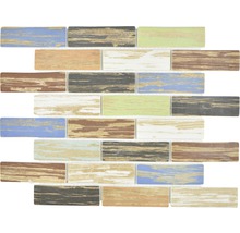 Mosaikfliese mit Holzoptik