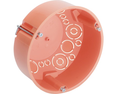 Hohlwandverbindungsdose Ø 120 mm orange Elektroinstallationsdose für die Elektroinstallation
