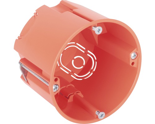 Hohlwandschalterdose Ø 68,0 mm orange Unterputzdose für Elektroinstallationen