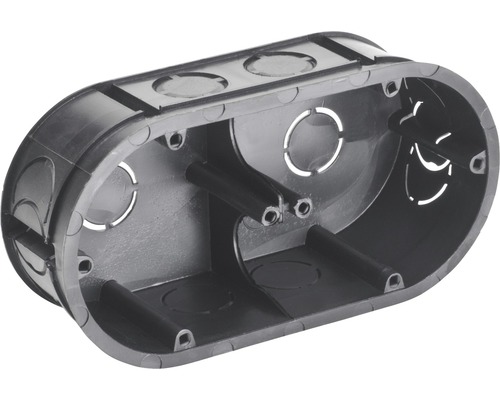 Schalterdose Unterputz Ø 75 mm schwarz Dose zur Elektroinstallation für Hohlwände