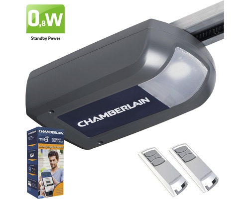 Garagentorantrieb Chamberlain ML810EV-SMART für 11,5 m² Torfläche inkl. 4-Kanal Handsender und MyQ Starter Kit