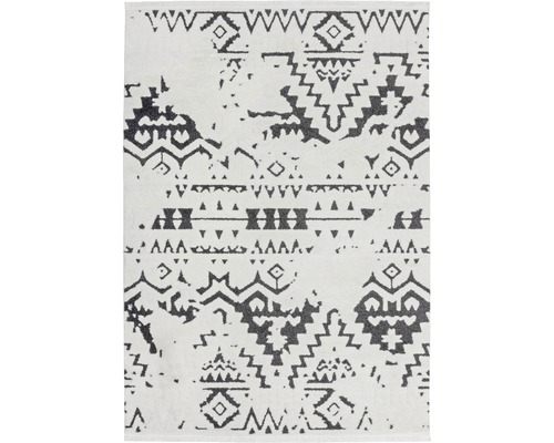 Teppich Agadir weiß schwarz 200x290 cm
