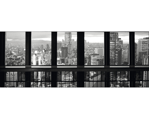 Glasbild View of Manhattan III 30x80 cm