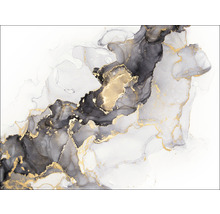 Abstrakte Kunst mit goldenen Akzenten
