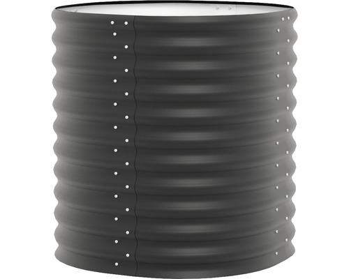 Hochbeet aus gewelltem Metall