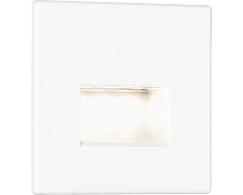 LED Einbauleuchte Treppenleuchte Paulmann Edge 1,2 W 2700 K warmweiß 55x55 mm, weiß Wandeinbauleuchte mit rechteckiger Lichtöffnung