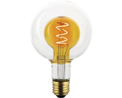 Dekorative Globelampe mit Wendelglühfaden