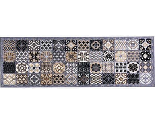 Schmutzfangläufer Cook&Wash Patchwork tiles grey 50x150 cm