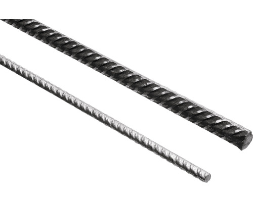 Betonrippenstahl Catnic Ø 6mm Länge 2m gerippt Zwei Bewehrungsstähle mit gerippter Oberfläche