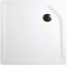Drehtür mit Seitenwand Schulte ExpressPlus Alexa Style 2.0 900x900x1920 mm Dekorglas Depoli Light aluminium mit schmutzabweisender Glasbeschichtung