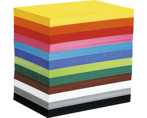 Farbkarton Sortierte Farben, A4, 1200 Blatt