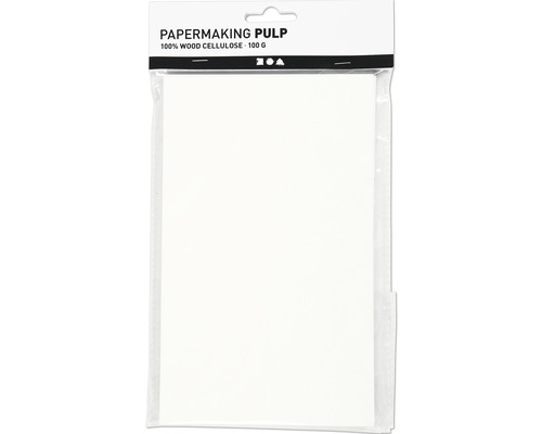 Papierherstellung Zellstoff aus 100 Prozent Holzzellulose, 100 Gramm