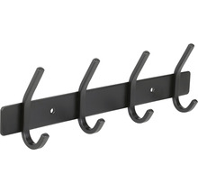 Garderobenleiste mit vier Haken zur Wandmontage