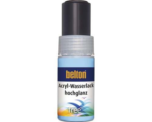 belton free Lackstift hochglänzend RAL 9005 tiefschwarz 9 ml Belton Acryl Wasserlack hochglänzend