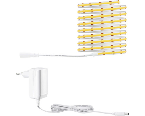 LED Strip Paulmann (78862) 12 V 11 W SimpLed COB Strip Set 3 m warmweiß IP20 LED Streifen mit Netzteil