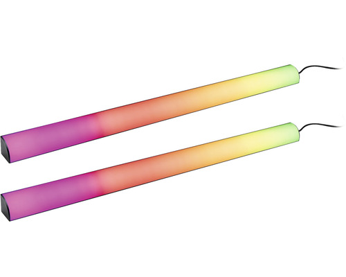LED Band Paulmann (78879) 5 V 3 W Lightbar Set 2x60 cm Dynamic Rainbow RGB IP20
