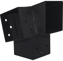 Schwarzer Pfostenverbinder aus Metall