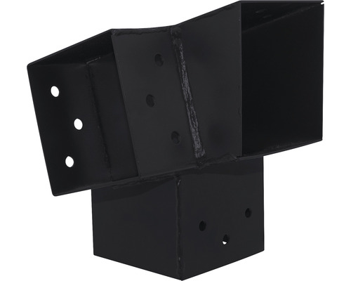 Schwarzer Pfostenverbinder aus Metall