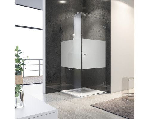 Drehtür mit Seitenwand Schulte Davita D48020 900x900x2000 mm Anschlag links Echtglas Klar hell chromoptik mit schmutzabweisender Glasbeschichtung Drehtür mit Seitenwand Schulte Davita D48020 900x900x2000 mm Anschlag links Echtglas Klar hell chromoptik mit schmutzabweisender Glasbeschichtung
