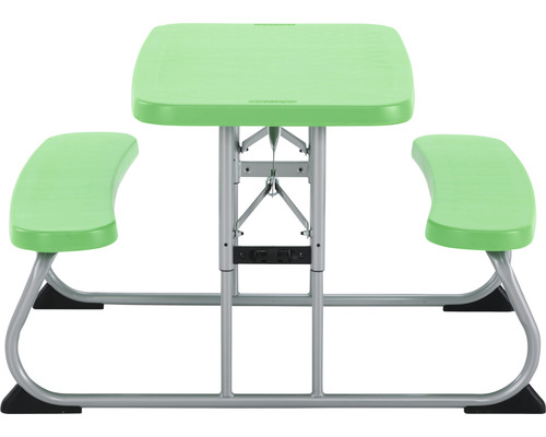 Klappbarer Picknicktisch mit Sitzbänken für den Außenbereich.