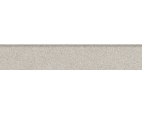 Steinzeug Sockelfliese Core Cottage Greige 8x45 cm grau braun Rechteckige, helle Wandfliese aus Keramik